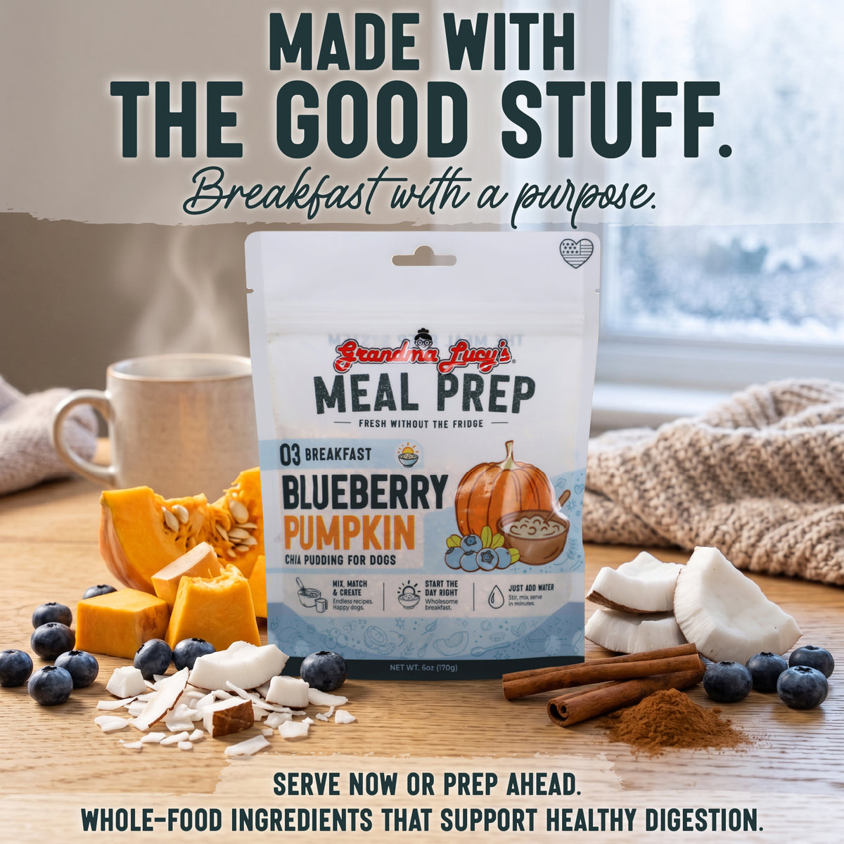 Blueberry Pumpkin Chia Seed Pudding