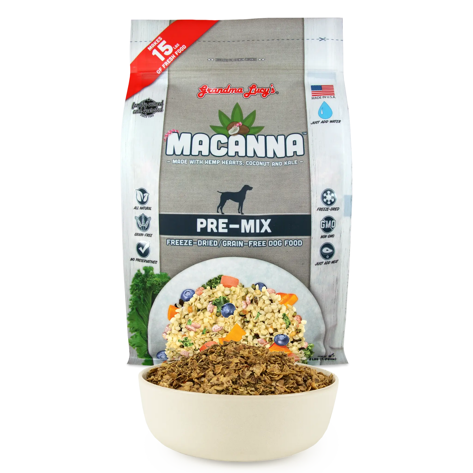 ドッグフード Manoa HI Macanna Pre-Mix – Grandma Lucy's