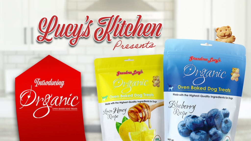 Grandma Lucy's Organic oven-baked dog treats instructional video.