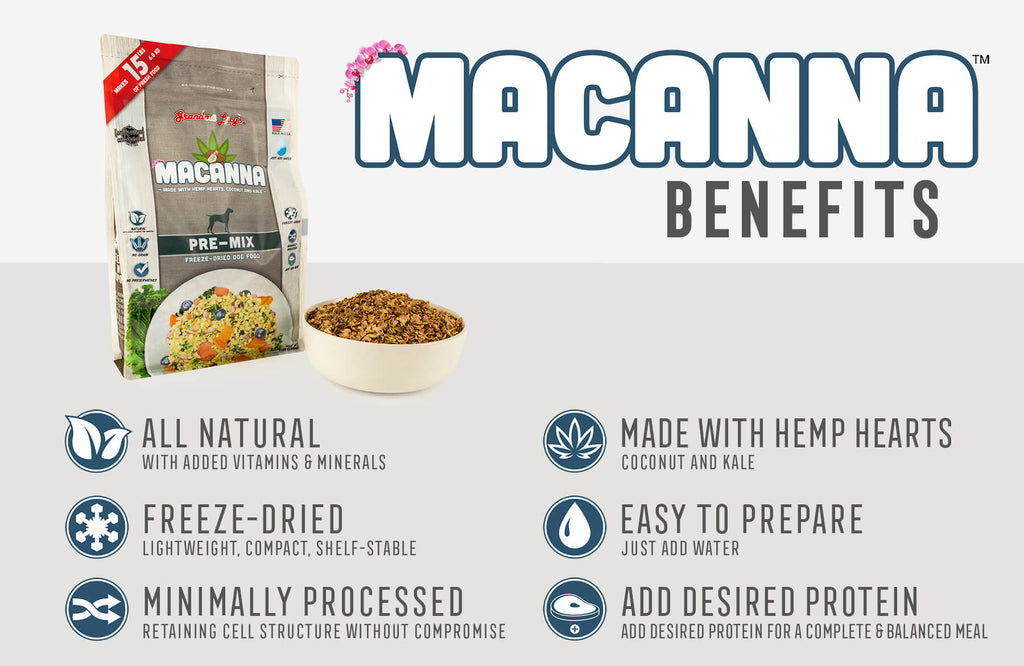 Macanna Benefits: All Natural, Freeze-Dried, Minimally Processed, Made with Hemp Hearts, Easy To Prepare, Add Desired Protein