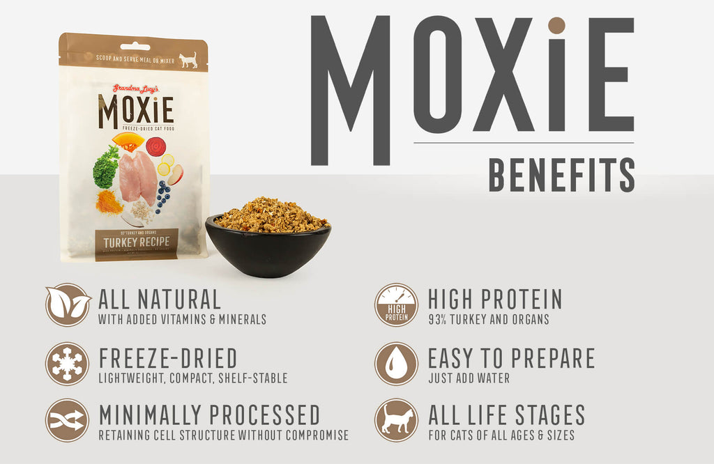 Moxie Benefits: All Natural, Freeze-Dried, Minimally Processed, High Protein, Easy To Prepare, All Life Stages