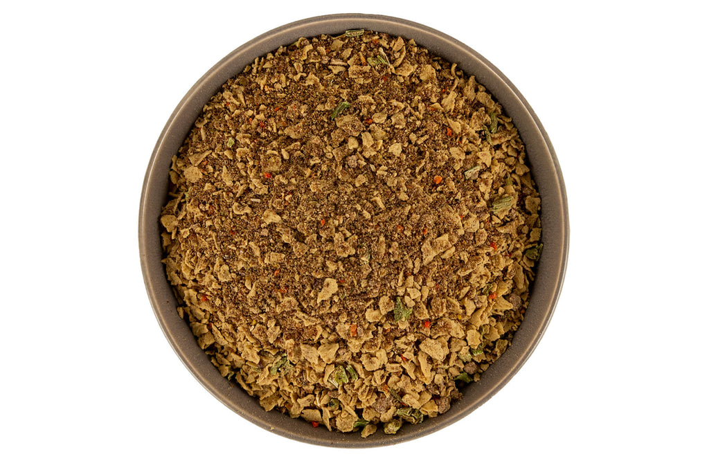 Grandma Lucy's Pureformance lamb dog food in a bowl.